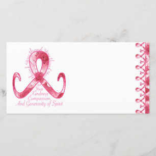 Pink Ribbon Thank You Card