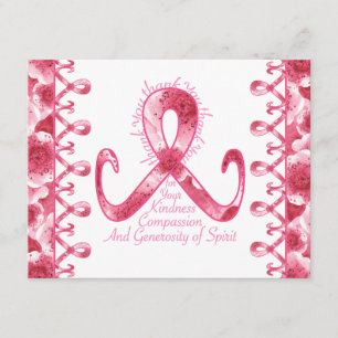 Pink Ribbon Thank You Card
