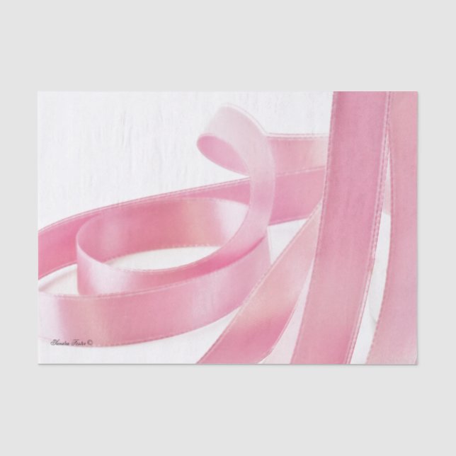 Pink Ribbon Tissue Paper (Front)