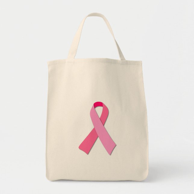 Pink Ribbon Tote Bag (Front)