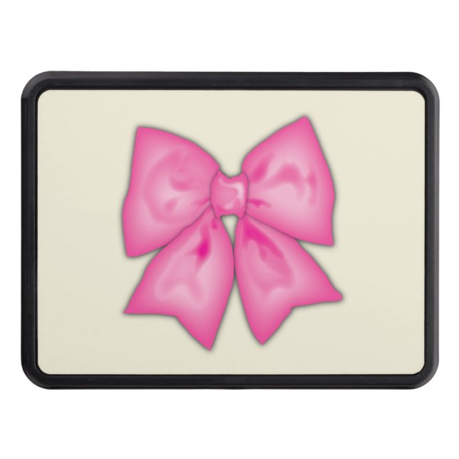 Pink Ribbon Trailer Hitch Cover (Front)