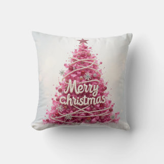 Pink Ribbon Tree Cushion