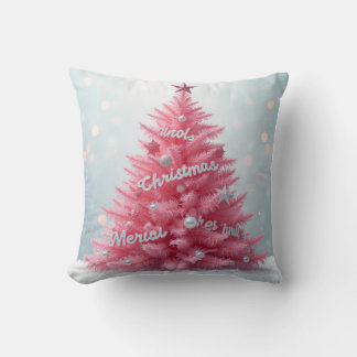 Pink Ribbon Tree Cushion