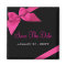 Pink Ribbon Wedding Save The Date Announcement1