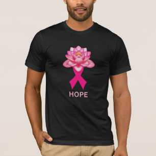 Pink Ribbon with Lotus Hope T-Shirt