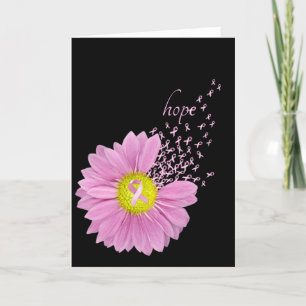 Pink Ribbons and Daisy Card