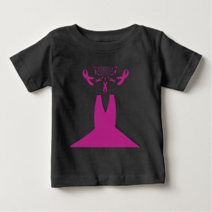 Pink Ribbons Breast Cancer Awareness Art Print Baby T-Shirt