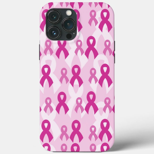 Pink Ribbons/Light...Breast Cancer Case-Mate iPhone Case (Back)