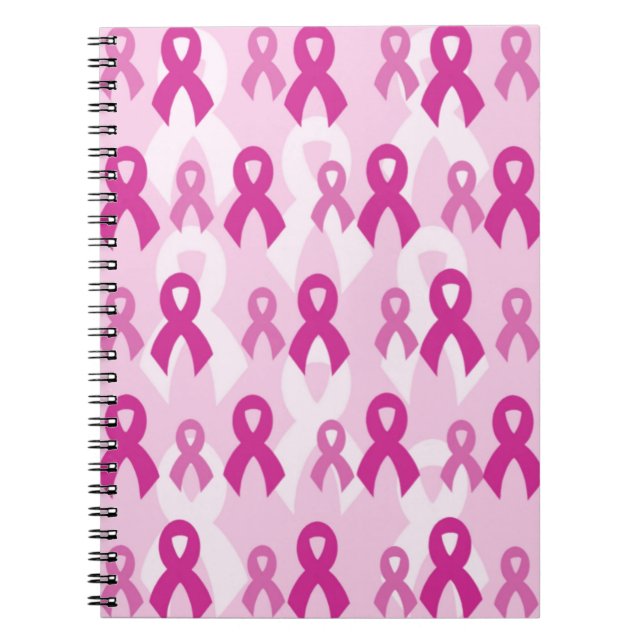 Pink Ribbons/Light...Breast Cancer Notebook (Front)