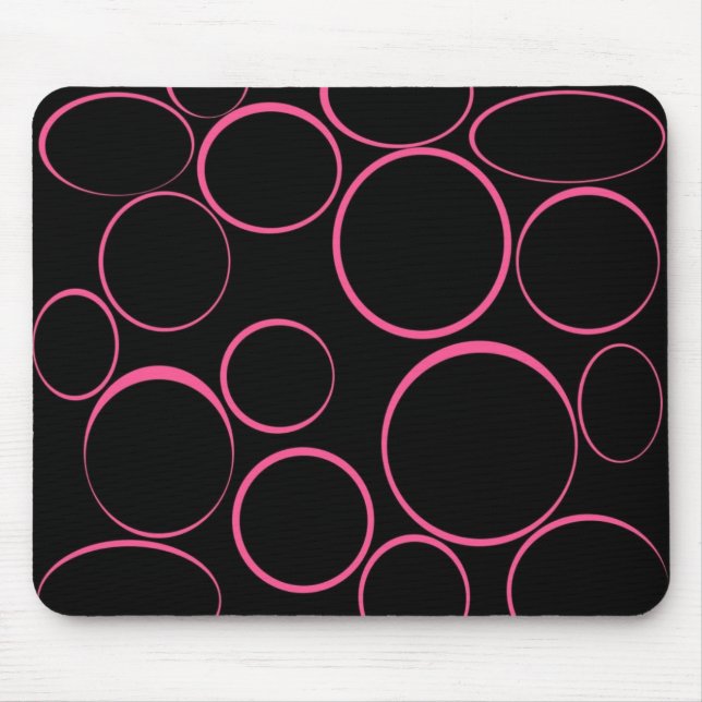 Pink Rings Mousepad (Front)