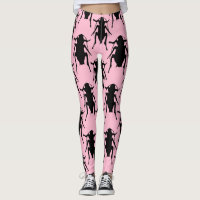 Pink Roaches leggings