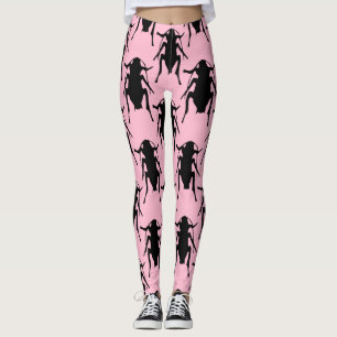 Pink Roaches leggings