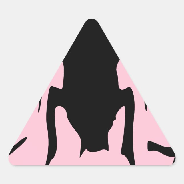Pink Roaches Triangle Sticker (Front)