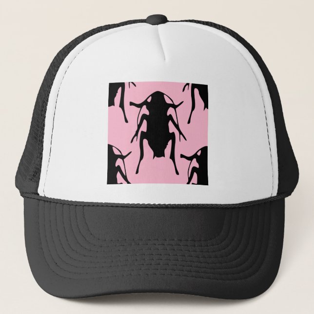 Pink Roaches Trucker Hat (Front)