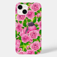 Pink Robin and roses