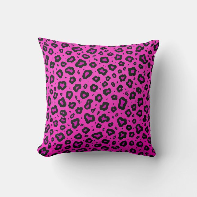Pink rock girafe throw pillow (Front)