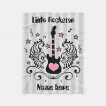 Pink Rock star guitar with wings