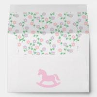 Pink Rocking Horse Girl Baby Shower