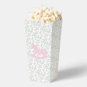 Pink Rocking Horse Girl Baby Shower Favor Box