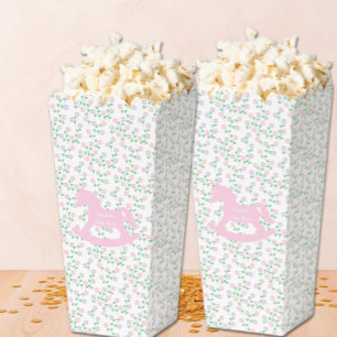Pink Rocking Horse Girl Baby Shower Favor Box