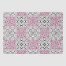 Pink Rococo Pattern Flourish