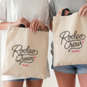Pink Rodeo Queen Western Bach Party Tote Bag