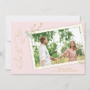 Pink Romantic Vintage Photo Album Scrapbook Effect
