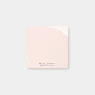 Pink Romantic Watercolor Stationery Post-it Notes