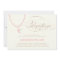 PINK ROSARY BEADS | BAPTISM INVITATION