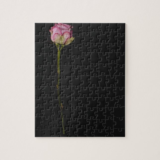 Pink rose 3 jigsaw puzzle (Vertical)