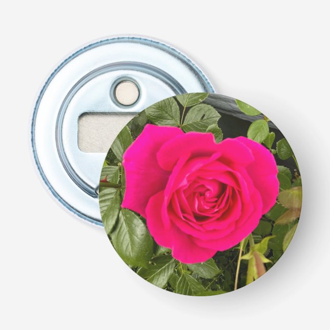 Pink Rose #4 Bottle Opener (Front)