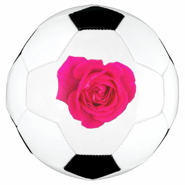 Pink Rose #4 Soccer Ball (Front)