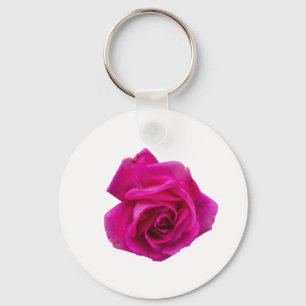 Pink Rose #5 Keychain