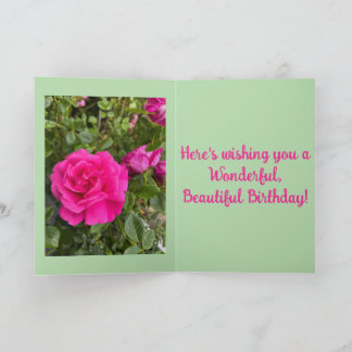 Pink Rose #6 Card