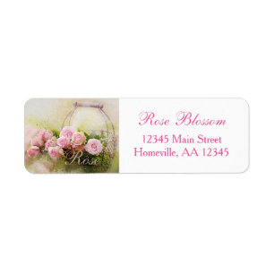 Pink Rose Basket