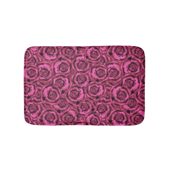 Pink rose bath mat (Front)