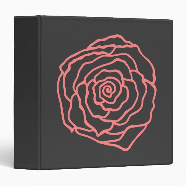Pink Rose Binder (Front/Spine)