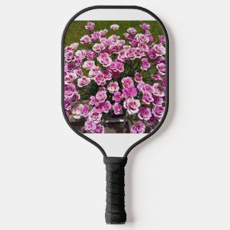 Pink Rose Blossom Pickleball Paddle