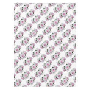 Pink Rose Bouquet Tablecloth
