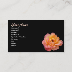 Pink Rose Business Card