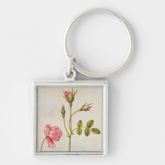 Pink Rose, c.1568 Keychain (Front)