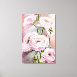 Pink Rose Canvas Print - Painting