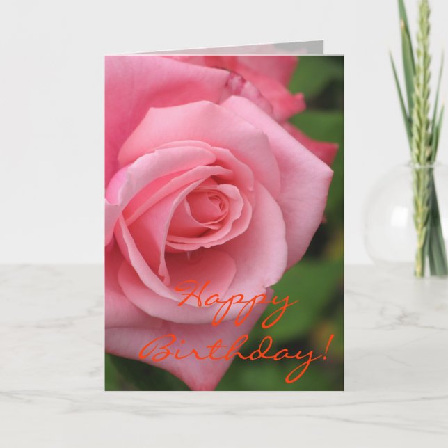 Pink Rose Card (Front)