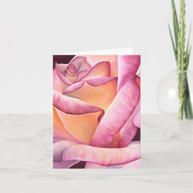 Pink Rose Card (Front)