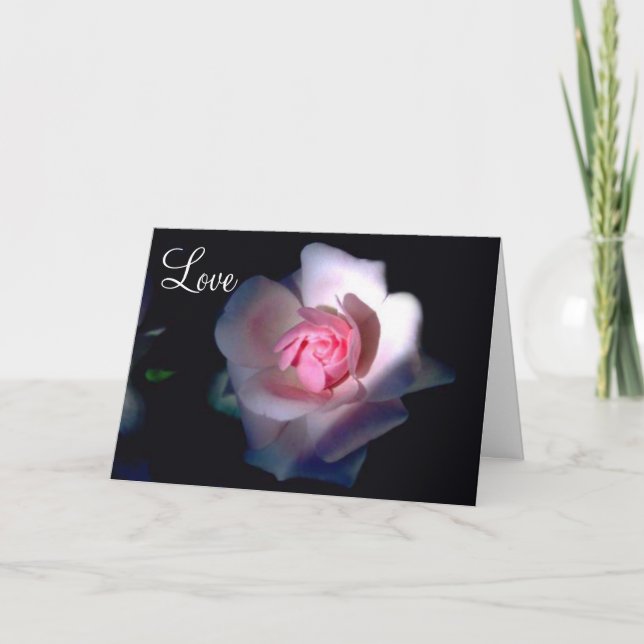 Pink Rose Card (Front)