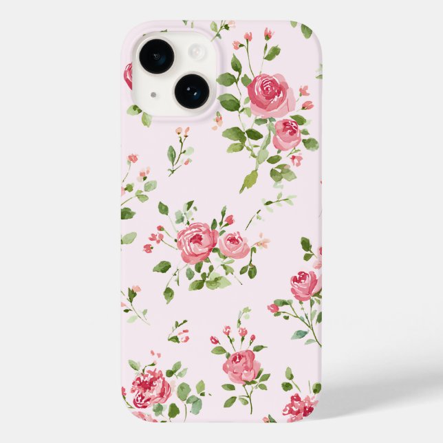 Pink Rose Case-Mate iPhone Case (Back)