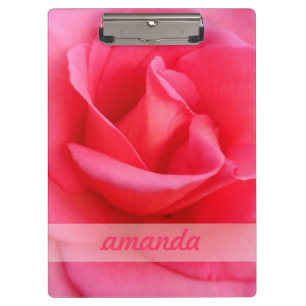 Pink Rose Clipboard