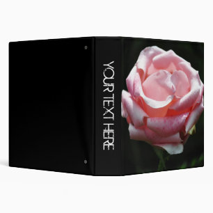 Pink Rose Close-up 2 Binder