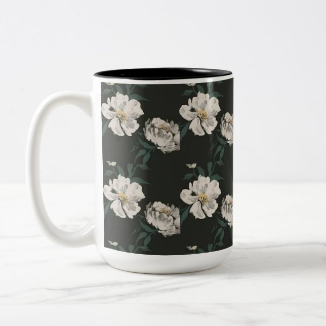  Pink Rose Coffee Mug (Left)