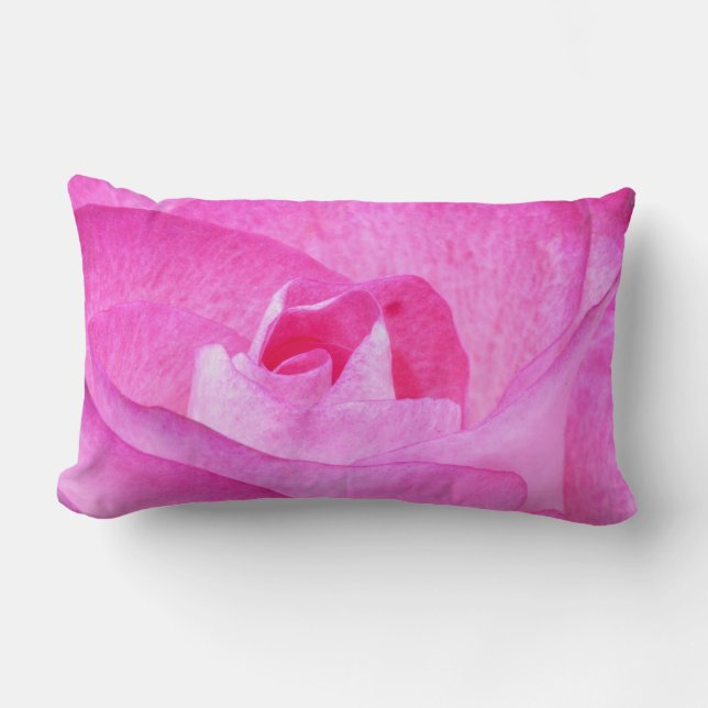 Pink Rose Cotton Pillow (Front)